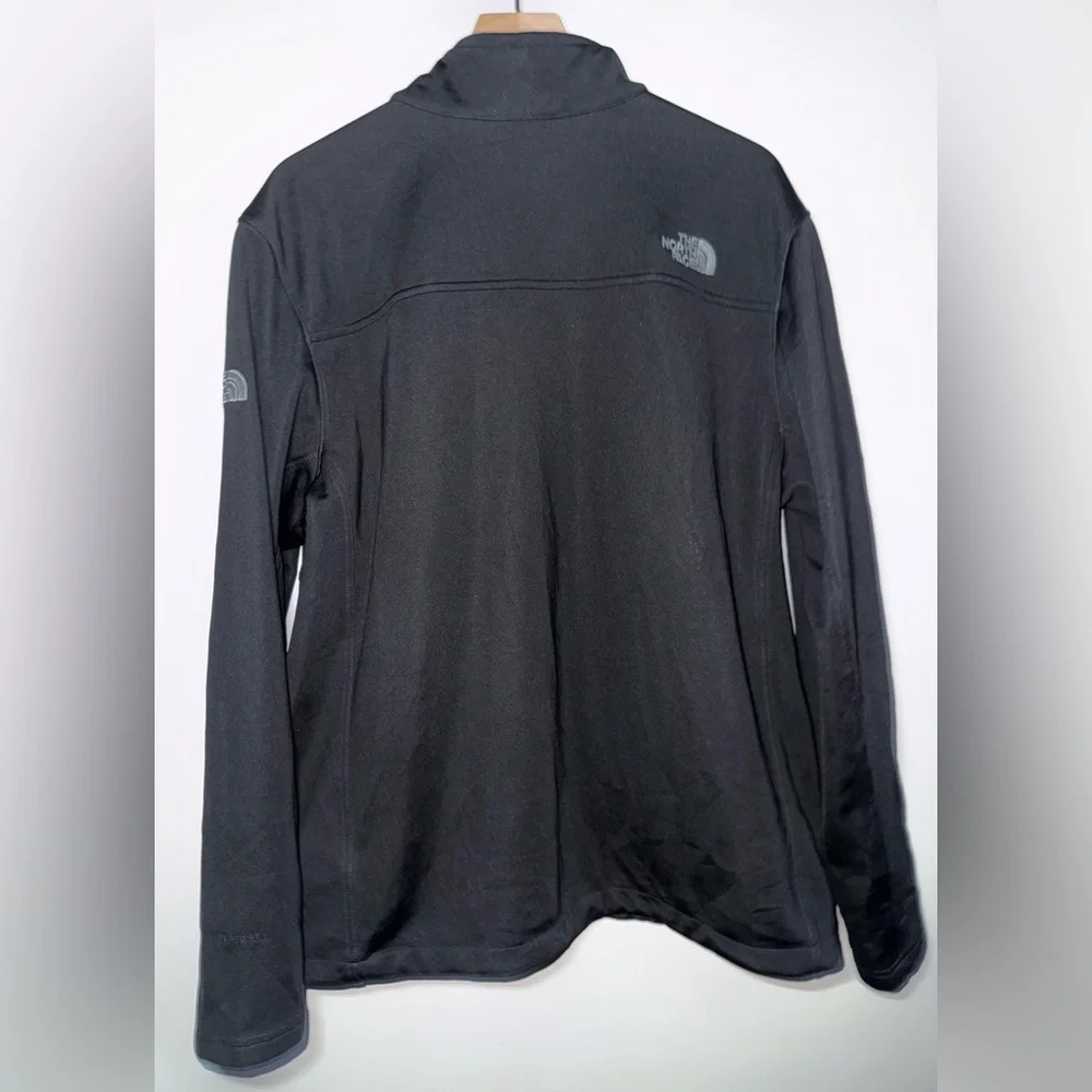 The North Face Windwall Zip Up Collared Jacket Black Polyester Men’s Size XL